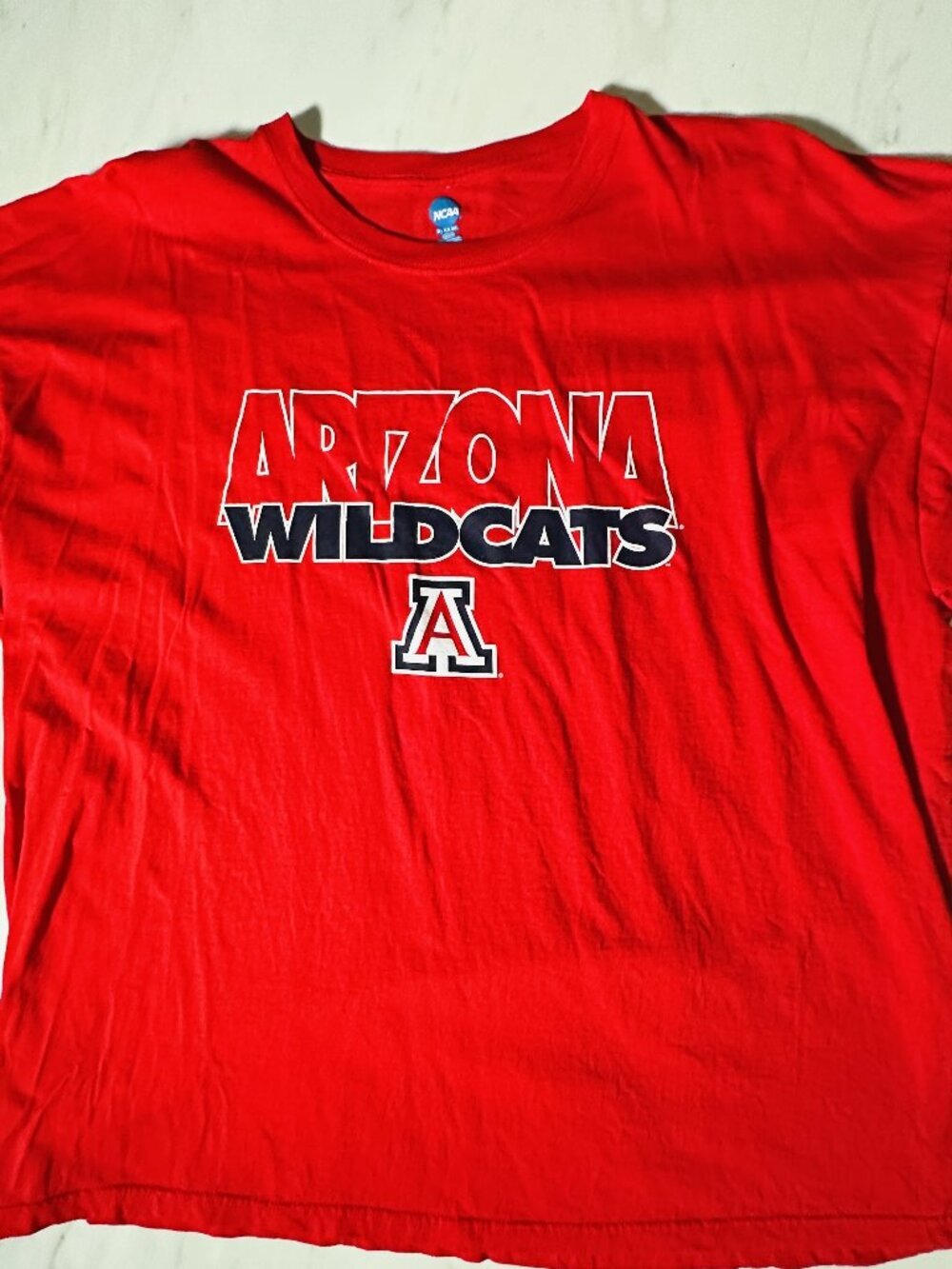 Arizona Wildcats T-Shirt Men's Size XXXL Red Graphic T-Shirt - 3XL Tee NCAA